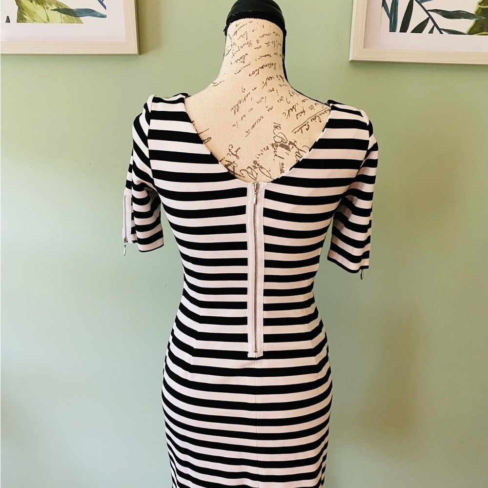 Banana Republic Striped Bodycon Midi Dress - Picture 3 of 9